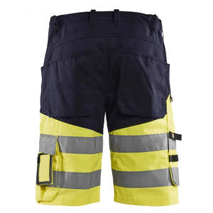 Customized Elastic Waist Canvas <b>Working</b> <b>Shorts</b> Construction Safety High Visibility Reflective Work-Wear Cargo <b>Shorts</b> - Product Image 2