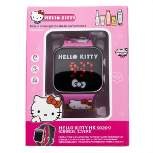 HELLO KITTY HK 50201 Sport Watch for Kids Water-Resistant Analog Digital Display Plastic Steel Band Customizable <b>Battery</b> <b>Square</b> - Product Image 3