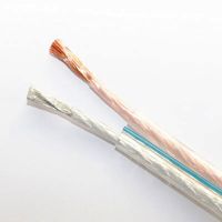 Câble de haut-parleur transparent de haute qualité 10AWG/12AWG/14AWG/16AWG/18AWG cuivre pur 100M/REEL