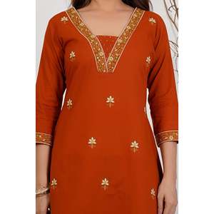 Casual Cotton Embroidered Kurta Set - Product Image 6