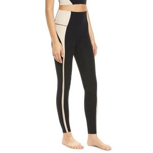 Leggings de yoga pour femmes sexy Collants de compression tricotés taille moyenne respirants en polyester et coton pour l'entraînement - Product Image 2