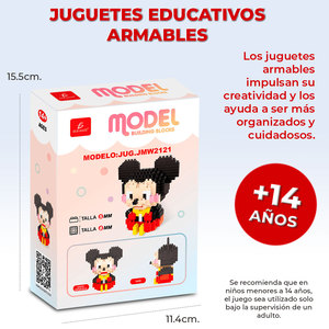 Juego de Bloques de Construcción de Plástico de Mickey Mouse, 310 Piezas, Estilo de Juguete de Construcción - Product Image 3