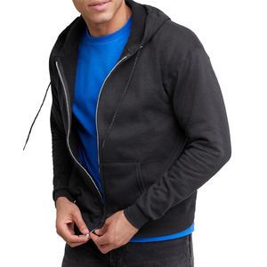 2025 automne hiver nouveau coton lourd de haute qualité Polyester extérieur polaire hommes sweats à capuche zippés - Product Image 3