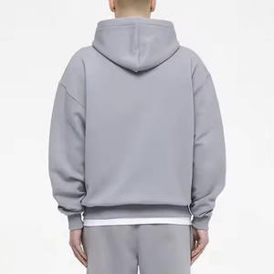 Sweat à capuche zippé en éponge française 500 g/m² personnalisé de haute qualité Ensemble pantalon de survêtement et sweat à capuche pour hommes - Product Image 3