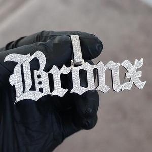 Custom VVS Real Moissanite Pendant 14K White Gold Touch, Moissanite Custom Pendant, - Product Image 2