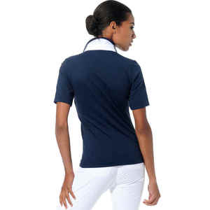 เสื้อโปโลแขนกุดสำหรับผู้หญิงเสื้อโปโลระบายอากาศได้ดีดีไซน์2023 - Product Image 4