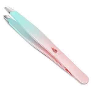 Pinzas de Cejas de Acero Inoxidable Personalizadas con Punta Puntiaguda de Color Arcoíris Premium, Ligeras y Ecológicas, Herramienta de Belleza para Mujer - Product Image 1