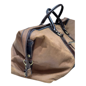 Customized Unisex Luxury Weekender Nubuck Leather Duffle Bag with Adjustable Shoulder Strap Large Capacity <b>Luggage</b> - Product Image 3