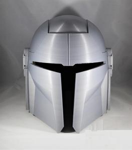 Casco mandaloriano hecho a mano, casco de acero, regalo para plata, Mandalorin, redondo, Halloween, decoración del hogar, casco, regalo para él - Product Image 1