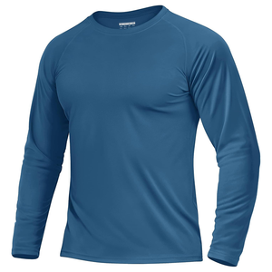 2025 Mens Polyester Spandex Anti-UV Eco-Friendly Moisture Wicking Outdoor Training <b>Top</b> Custom Logo Designed Tenzo Int'l Rash - Product Image 1