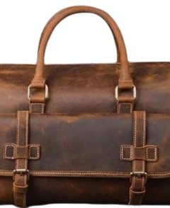 กระเป๋าหนังผู้ชายสำหรับใช้ในยิมพร้อม OEM กระเป๋าดัฟเฟิลสำหรับเดินทางข้ามคืน - Product Image 4