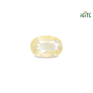 Saphir Jaune Naturel (Pukhraj) 5,72 Carats, Taille Émeraude Facettée, Pierre Libre, Matériau de Gemme Rouge Similaire à l'Alexandrite - Product Image 1
