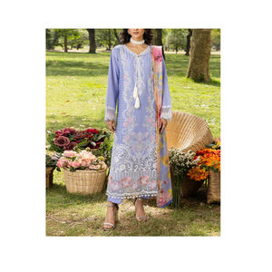 ชุดเดรสลำลองของผู้หญิง3ชิ้นชุดเดรสชาลวาร์ Kameez สำหรับฤดูร้อน - Product Image 1