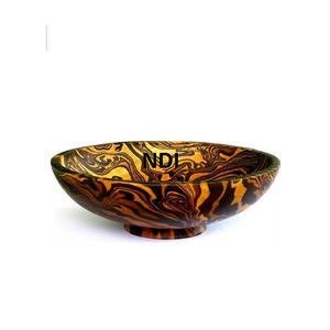 Cuenco de madera con acabado personalizado, servicio de catering, servidor de ensalada, cuenco para servir sopa, utensilios de cocina para el hogar, platos, cuenco, aperitivos - Product Image 1