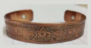 Pure <b>Copper</b> Multi Engraved Design Cuff Thick <b>Bracelet</b> Antique <b>Copper</b> <b>Bracelet</b> <b>For</b> Women And <b>Men</b> Wholesale Handmade Trend Jewelry - Product Image 2