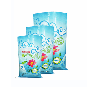 Sacs tissés en polypropylène laminé imprimé animal BOPP de 25lb pour litière pour chat pour la farine, l'engrais, le riz, le stockage des aliments de mer - Product Image 1