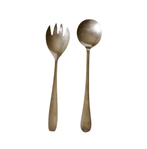 Couverts en acier Nouveaux couverts en métal Nouveau dernier serveur à salade Nouveau look Serveur à salade miroir avec poignée en métal pour la cuisine - Product Image 3