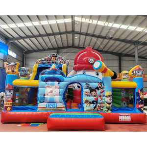 บ้านลมเป่าลม PVC ทนทาน รูปแบบธีมสุนัข สำหรับเด็ก ปาร์ตี้ บ้านเด้งดึ๋ง อุปกรณ์เล่นสนุกกลางแจ้ง ขนาด 7x6 เมตร - Product Image 2