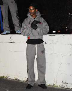 Ropa de calle personalizada, chándales de algodón con estampado de pantalla, botón de tachuelas, cintura de triple capa, lavado sucio, chándales con cremallera para hombres - Product Image 6