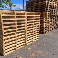 Palettes en bois industrielles 1200x800mm simple face, entrée 4 directions, charge dynamique 1,0t, poids 16kg