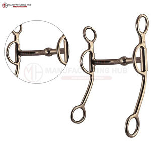 Fabricant et fournisseur de matériel équestre de premier plan, mors à demi-joue pour l'équitation, fabriqué au Pakistan - Product Image 5