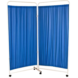 Durable and Convenient 2-Fold Mobile <b>Folding</b> Privacy <b>Screen</b> Fabric Curtain Mobile Partition Furniture Covers - Product Image 2