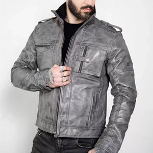 Chaqueta de Cuero de Piel de Oveja para Hombre 2024, Nueva Colección de Moda al por Mayor, Hecha en Pakistán - Product Image 1