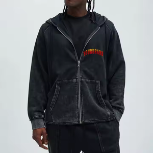 Sweat-shirt unisexe de haute qualité avec fermeture éclair, 100% coton, poids lourd 500 GSM, respirant, séchage rapide, vêtement d'hiver pour la rue - Product Image 3