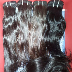 Cabello crudo de templo indio del sur de 14 pulgadas de alta calidad con cutícula alineada 100% cabello humano virgen sin procesar para venta al por mayor - Product Image 5