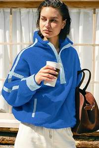 Sudadera de manga larga de gran tamaño para mujer, tejido suave de lujo, moda callejera, traje de invierno esencial - Product Image 4