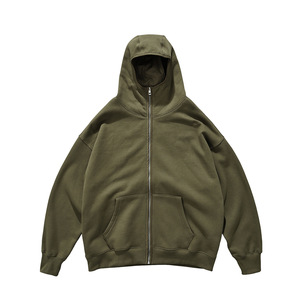 Sudaderas con Capucha para Hombre, de Forro Polar, de Alta Calidad, Estilo Urbano, Unisex, Gruesas, Lisas, 350 g/m², con Cierre, Logotipo Impreso Personalizado, Invierno, 100% - Product Image 6