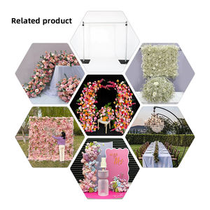 Decorazioni nuziali indiane colorate con arco di fiori artificiali per festa nuziale giovanile - Product Image 5