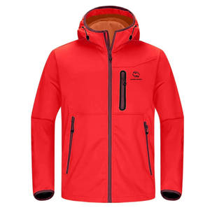 Chaqueta de invierno con diseño de logotipo personalizado para hombre, ropa de calle, chaqueta de lluvia acolchada con cuello levantado, chaquetas cortavientos impermeables de nailon Softshell - Product Image 1