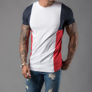 T-Shirt pour homme personnalisable de haute qualité Body Fit confortable Tissu tissé multicolore affichant un logo personnalisé Offre Spéciale uni - Product Image 4