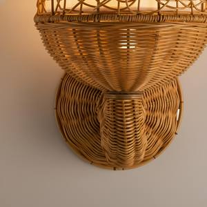 Faroles decorativos colgantes hechos de ratán tejido a mano (forma cilíndrica alta) para un estilo costero y rústico. - Product Image 4