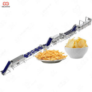 Ligne de production automatique de frites surgelées à base de pommes de terre semi-frites, 1 tonne, avec machine d'emballage - Product Image 2