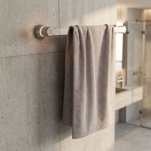 Porte-serviettes mural de 24 pouces en zinc, chauffant, pour salle de bain - Product Image 1