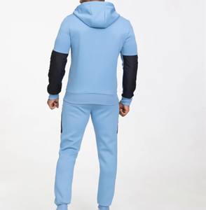 2025 personnalisé hommes sweats à capuche ensembles plaine fermeture éclair complète à capuche blanc polaire survêtement Tech polaire survêtement hommes survêtements pour hommes - Product Image 2