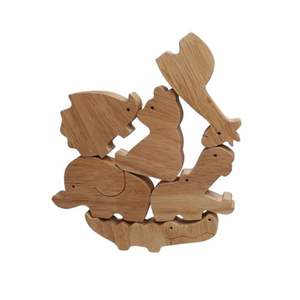 Animales de madera más vendidos, animales de madera multifuncionales, artesanías de madera para decoración del hogar o juguetes para niños - Product Image 1