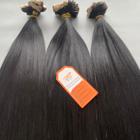 Extensions de cheveux à bandes adhésives AZ Hair VietNam, 100% cheveux humains Remy, lisses, double trame, noir de jais naturel, 8''-40''