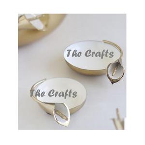 Lot de 3 bol à noix décoratif en aluminium couleur argent bol de service à chocolat avec plateau à prix acceptable - Product Image 4