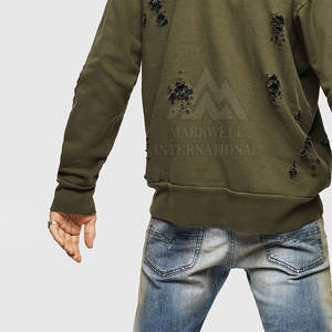 Nouveauté légère, sweats à capuche pour hommes, effet usé, fabriqués en usine, 100% coton, respirants, sweats à capuche pour hommes, effet usé, en vente - Product Image 5