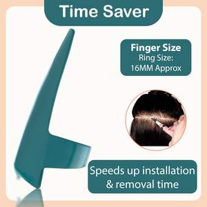 Herramienta de separación de cabello de alta calidad para anillos de seccionamiento de anillos de dedo Herramientas de trenzado de dedos de acero inoxidable para rastas duraderas - Product Image 4