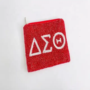 Pochette à monnaie brodée et perlée à la main - Product Image 6