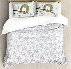 Fundas de edredón de algodón orgánico 100% con estampado de flores, ropa de cama con certificado GOTS, tamaño King y Queen, venta al por mayor - Product Image 2