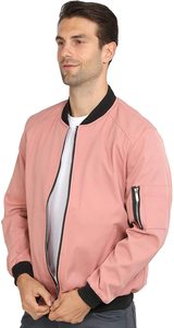Chaqueta estilo bomber para hombre personalizada con cuello levantado, logotipo personalizado en la parte delantera, chaqueta de invierno para hombre - Product Image 6