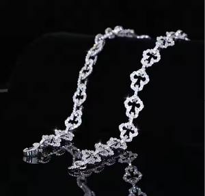 Cadena de eslabones cubanos de moissanita de diamante VVS más moderna, cadena Unisex de plata Hiphop 925 para hombre con acabado dorado helado para regalo India - Product Image 4