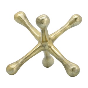 ของตกแต่งโต๊ะโลหะสีทองทันสมัย งานศิลปะตกแต่งโต๊ะ สไตล์อินเทรนด์ สำหรับตกแต่งภายในอย่างมีสไตล์ ขายส่งจากอินเดีย - Product Image 3