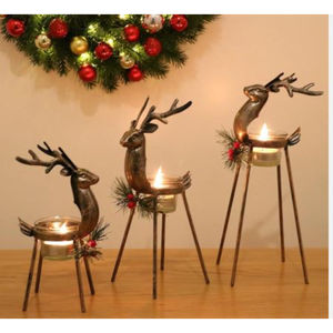 Nouveau bougeoir moderne de renne mariage et tous les événements bougeoir décoratif bougeoir de décor de noël bougeoir - Product Image 2