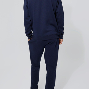 Ensemble de vêtements de sport décontractés OEM pour hommes Survêtement confortable et élégant en coton gris Pantalon de survêtement à capuche en chenille brodé grande taille - Product Image 6